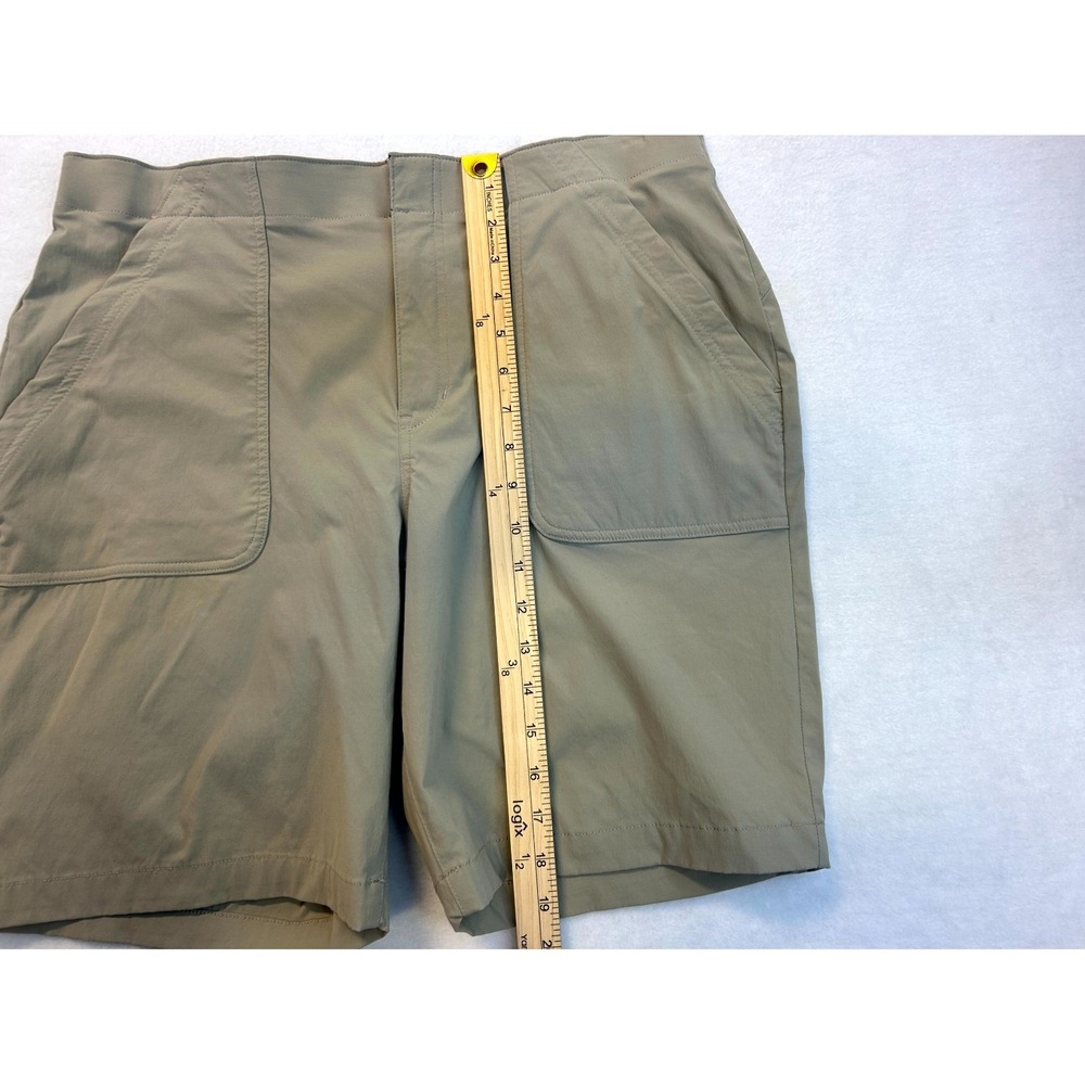 Eddie Bauer Horizon Bermuda Shorts Khaki Colored Tan Women's Size 14 Outdoor - Picture 14 of 15